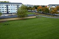  Også et luftfoto over plænen fra blok 49.